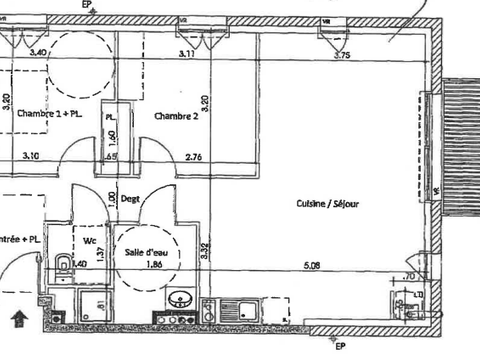 Vente appartement 3 pièces