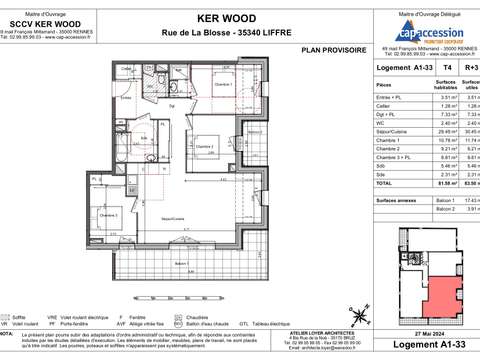 Vente appartement 4 pièces