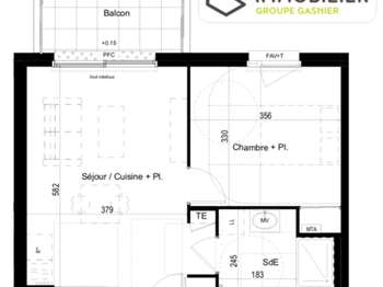 Vente appartement 2 pièces Liffré 35