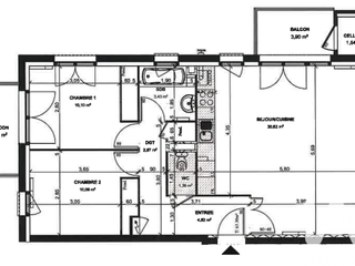 Vente appartement 3 pièces