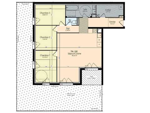 Vente appartement 4 pièces