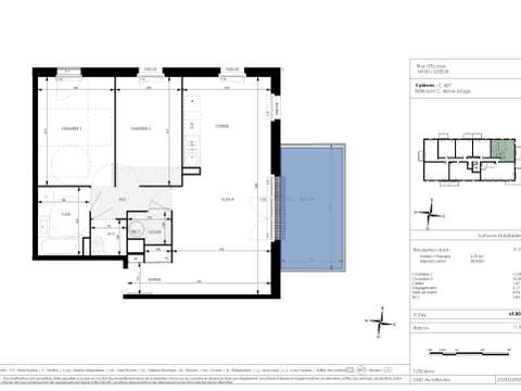 Vente appartement 3 pièces