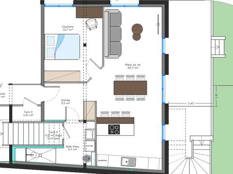 Vente appartement 2 pièces Lorient 56