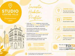 Vente Studio 1 pièce