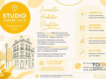 Vente Studio 1 pièce Lorient Centre Ville 56
