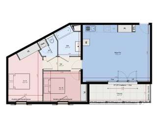 Vente appartement 3 pièces