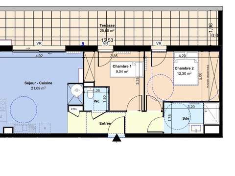 Vente appartement 3 pièces
