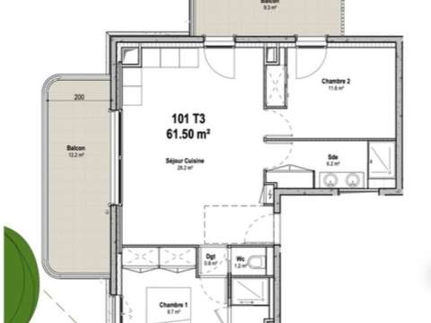 Vente appartement 3 pièces Vente appartement 3 pièces