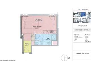 Vente Studio 1 pièce