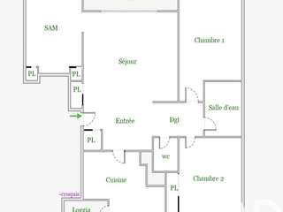 Vente appartement 2 pièces