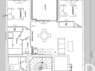 Vente appartement 3 pièces