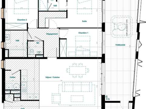 Vente appartement 4 pièces Mauguio 34