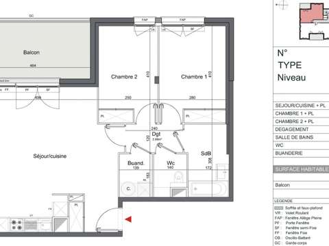 Vente appartement 3 pièces Mérignac 33