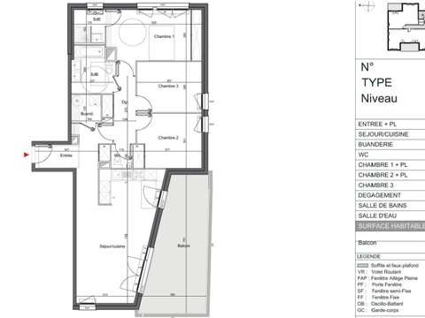 Vente appartement 4 pièces Mérignac 33