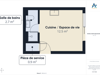 Vente Studio 1 pièce