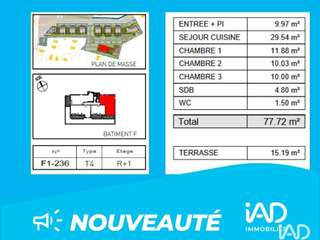 Vente appartement 4 pièces Vente appartement 4 pièces