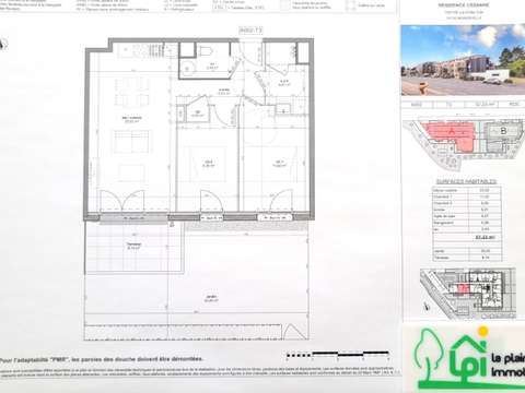 Vente appartement 3 pièces