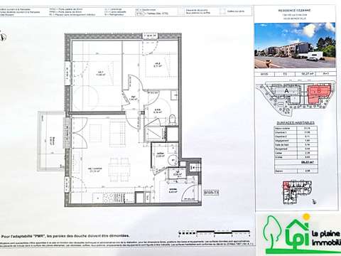 Vente appartement 3 pièces Mondeville 14