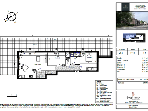 Vente appartement 3 pièces