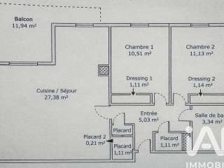 Vente appartement 3 pièces Vente appartement 3 pièces