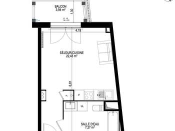 Vente appartement 1 pièce