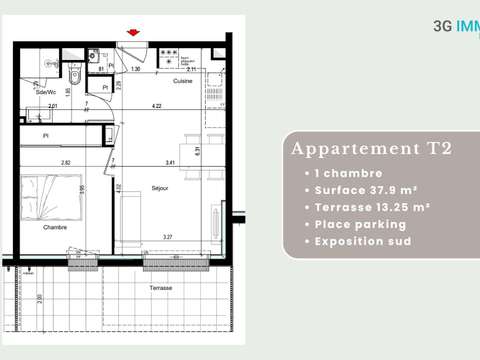 Vente appartement 2 pièces Vente appartement 2 pièces