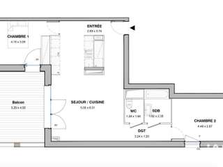 Vente appartement 3 pièces Vente appartement 3 pièces