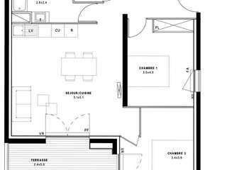 Vente appartement 3 pièces