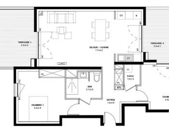 Vente appartement 3 pièces