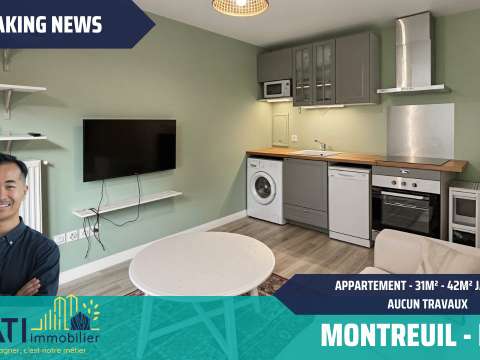 Vente appartement 1 pièce Montreuil 93