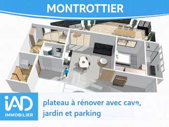 Vente appartement 3 pièces Montrottier 69