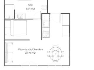 Vente appartement 1 pièce