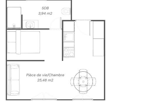 Vente appartement 1 pièce