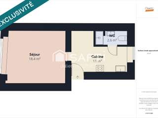 Vente appartement 2 pièces