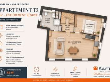 Vente Appartement 2 piècesMorlaix