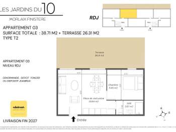 Vente appartement 1 pièce Morlaix 29
