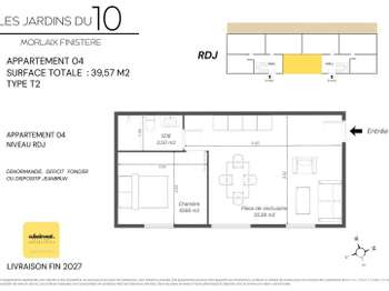 Vente appartement 2 pièces Morlaix 29