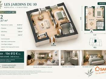 Vente Appartement 2 piècesMorlaix