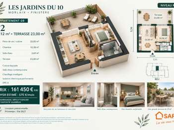 Vente Appartement 2 piècesMorlaix