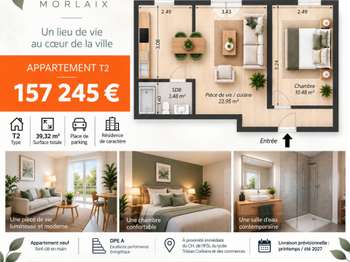 Vente Appartement 2 piècesMorlaix