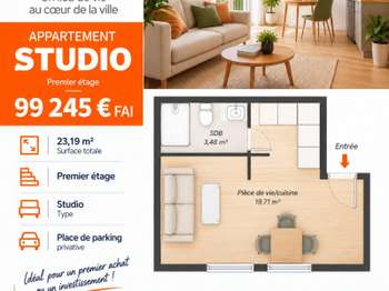 Vente Appartement T1Morlaix