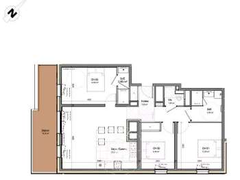 Vente appartement 3 pièces Morzine 74