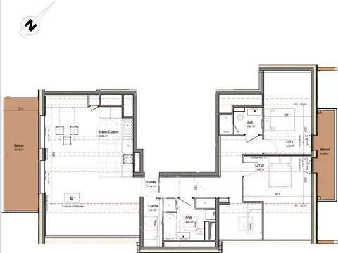 Vente appartement 3 pièces Morzine 74