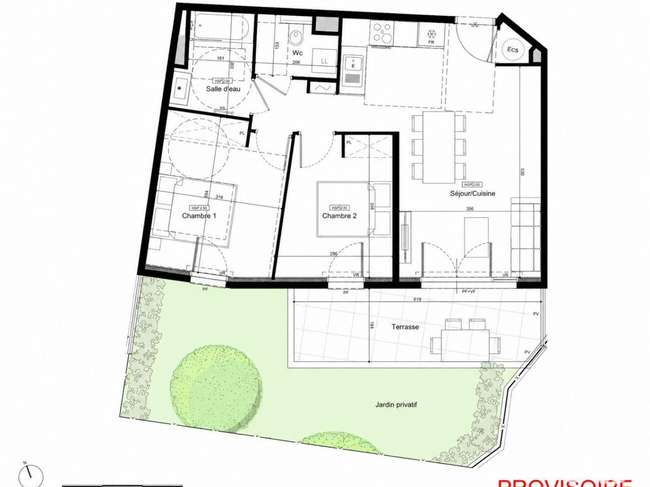 Appartement 3 pièces 58 m² · à Mouans-Sartoux · 58 m² · 373 500 €