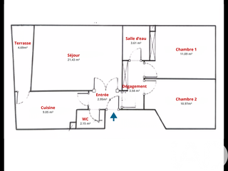 Vente appartement 3 pièces