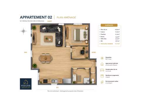 Vente appartement 3 pièces