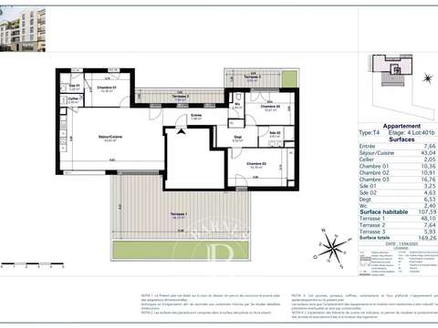 Vente appartement 4 pièces
