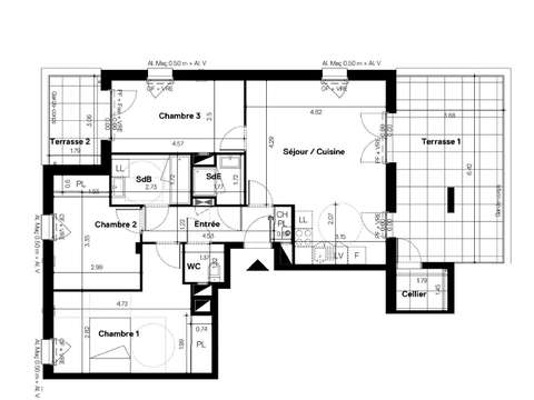 Vente appartement 4 pièces