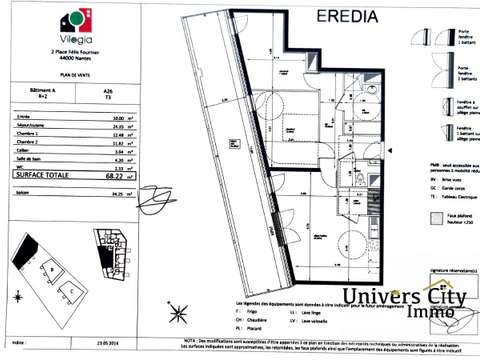 Vente appartement 3 pièces