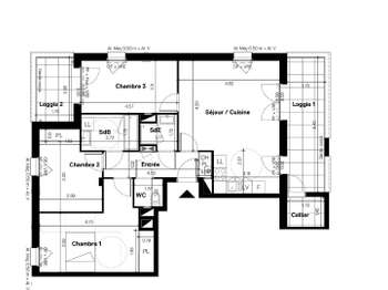 Vente appartement 4 pièces Vente appartement 4 pièces